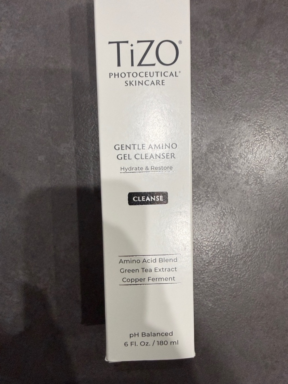 TiZO photoceutical skincare Gentle Amino Gel Cleanser